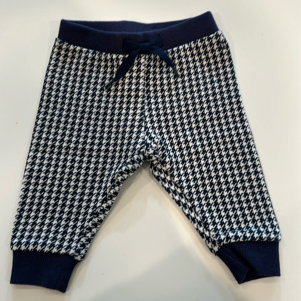 Janie and Jack houndstooth joggers, size 0-3 months, brand new